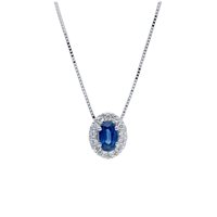 Collana Babila Milano Donna Bacia_Mi in Oro bianco Zaffiro 0.47 Ct 225820 - 225820